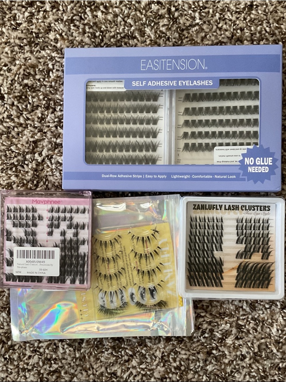 Easitension Self Adhesive Eyelashes 240 pcs - Black